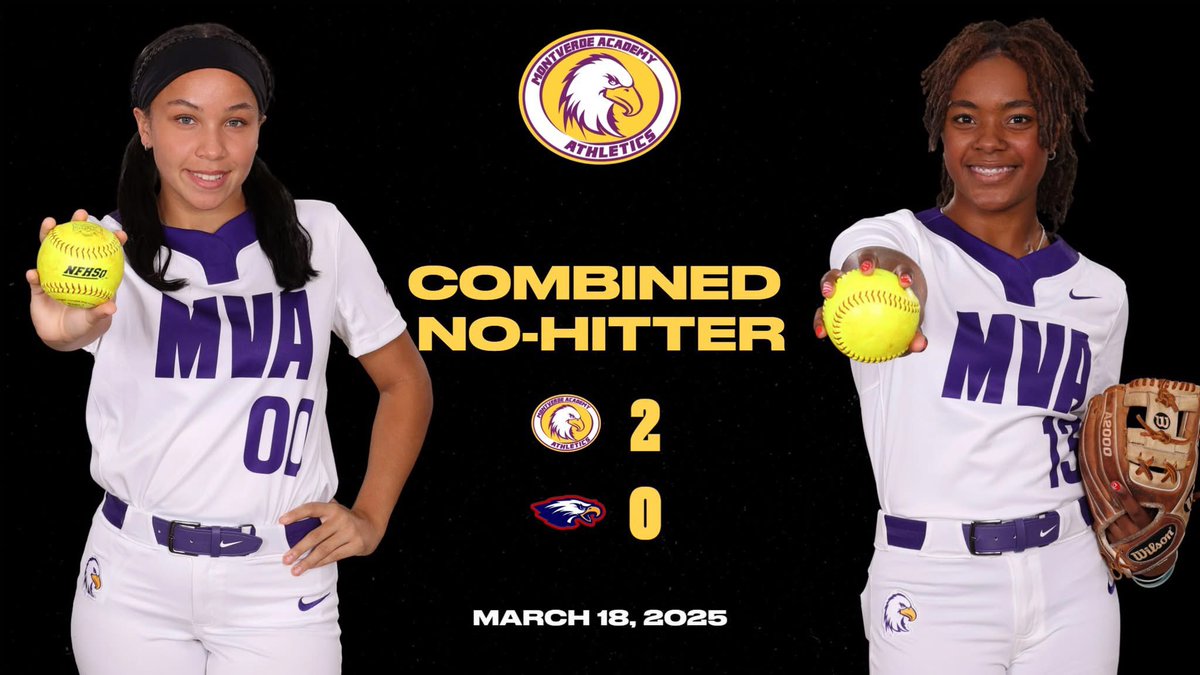 MVA Softball (@mvasoftball) on Twitter photo MVA outlasts Wakulla HS 2-0 and levels up to 9-0 on the season.
Key 🔑 Contributors:
-A. Poe- 2/3, HR, RBI
-L. Taboas- 1/3, Double, RBI
-N. Williams & LB Sands-
Combined NO HITTER 7 IP, 10 Ks
<a href="/MaxPreps/">MaxPreps</a> <a href="/SMontoyaMP/">Steve Montoya</a> <a href="/JMarkG1962/">Jeff Gardenour</a> <a href="/Andy_Villamarzo/">Andy Villamarzo</a> MVA outlasts Wakulla HS 2-0 and levels up to 9-0 on the season.
Key 🔑 Contributors:
-A. Poe- 2/3, HR, RBI
-L. Taboas- 1/3, Double, RBI
-N. Williams & LB Sands-
Combined NO HITTER 7 IP, 10 Ks
<a href="/MaxPreps/">MaxPreps</a> <a href="/SMontoyaMP/">Steve Montoya</a> <a href="/JMarkG1962/">Jeff Gardenour</a> <a href="/Andy_Villamarzo/">Andy Villamarzo</a>
