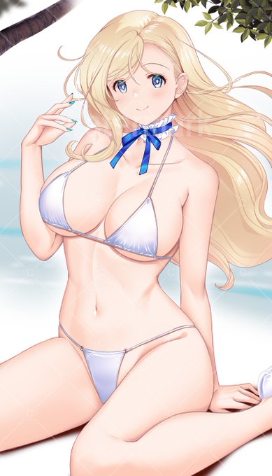 #ビキニ 
ビキニも白くなりました…(寒い) 