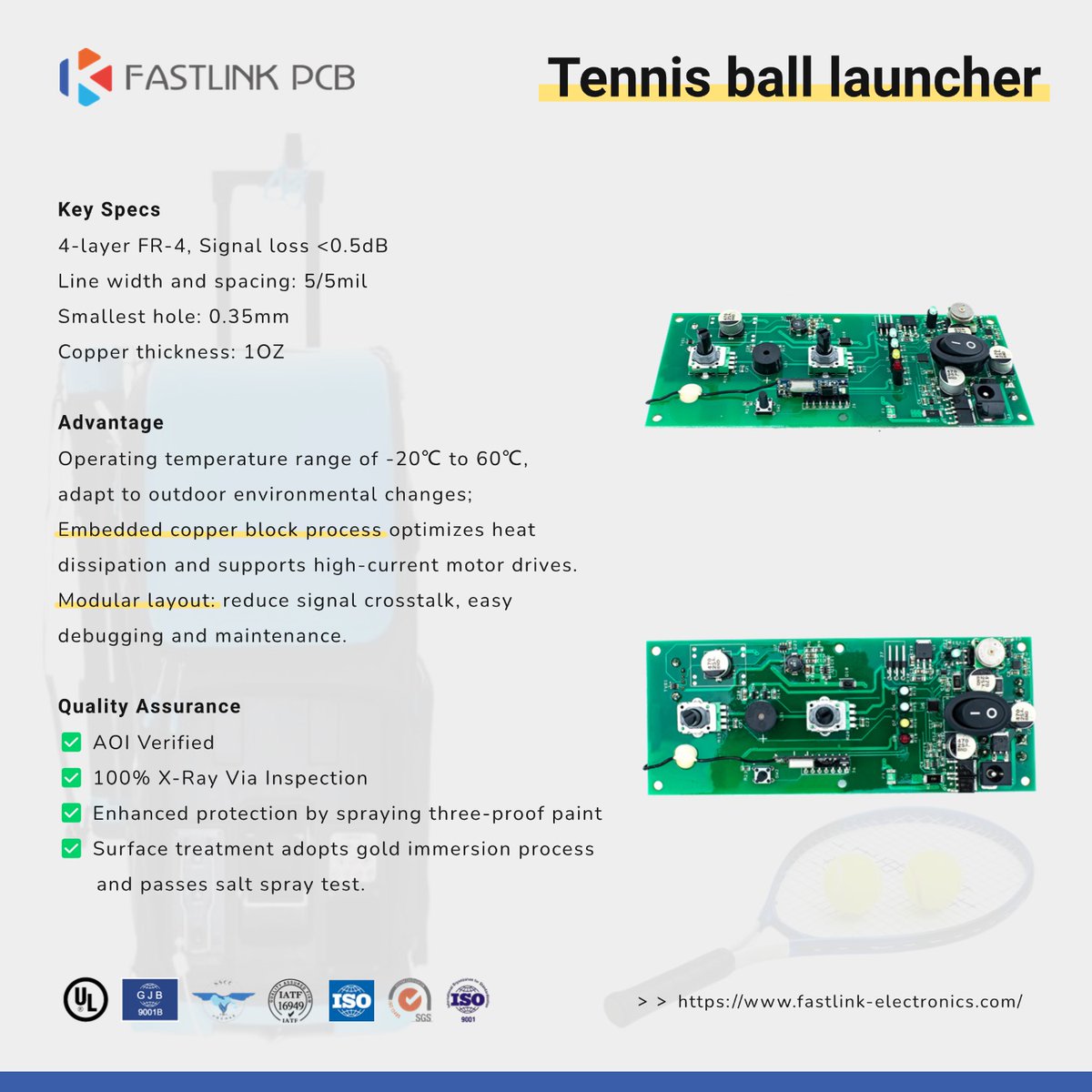 Jack_FastLink's tweet image. Tennis transmitter
linkedin.com/feed/update/ur…
#FastlinkPCB #pcb #pcba #HighReliabilityPCB #ThickCopperDesign #AntiVibrationTech #ConformalCoating #PTFEMaterials #ImpedanceControl #SmartSportsTech #PetTechInnovation #IoTEnabledDevices #RoboticsControl #GreenElectronics