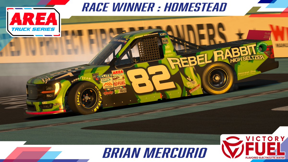 🏁 BRIAN MERCURIO CAPS OFF A STRONG RUN AT HOMESTEAD WITH HIS FIRST CAREER AREA TRUCK SERIES VICTORY! 

Celebrate like a champion with 10% off Victory Fuel! 💪📷drinkvictory.com/discount/AREAi…… | Code: AREAiRacing
<a href="/Drink_Victory/">Victory Fuel</a>