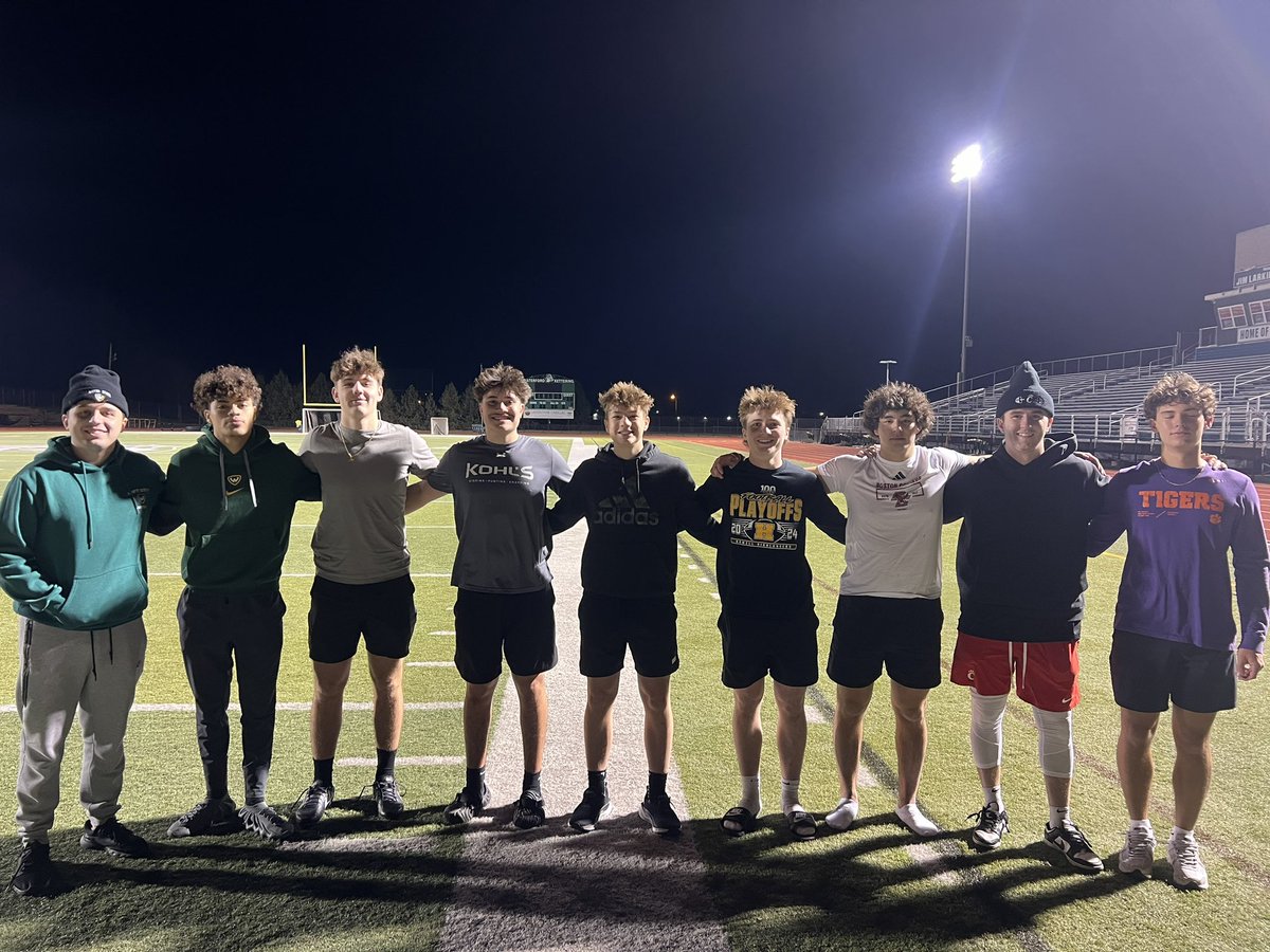 Shane Hynes (@hyner57) on Twitter photo Big talent at tonight’s under the lights session — Cincinnati’s kicker, two Wayne State kickers, Pitt punter, and a slew of highly rated 2026’s 💪
<a href="/Legacy_Kicking/">Legacy Kicking</a> Big talent at tonight’s under the lights session — Cincinnati’s kicker, two Wayne State kickers, Pitt punter, and a slew of highly rated 2026’s 💪
<a href="/Legacy_Kicking/">Legacy Kicking</a>