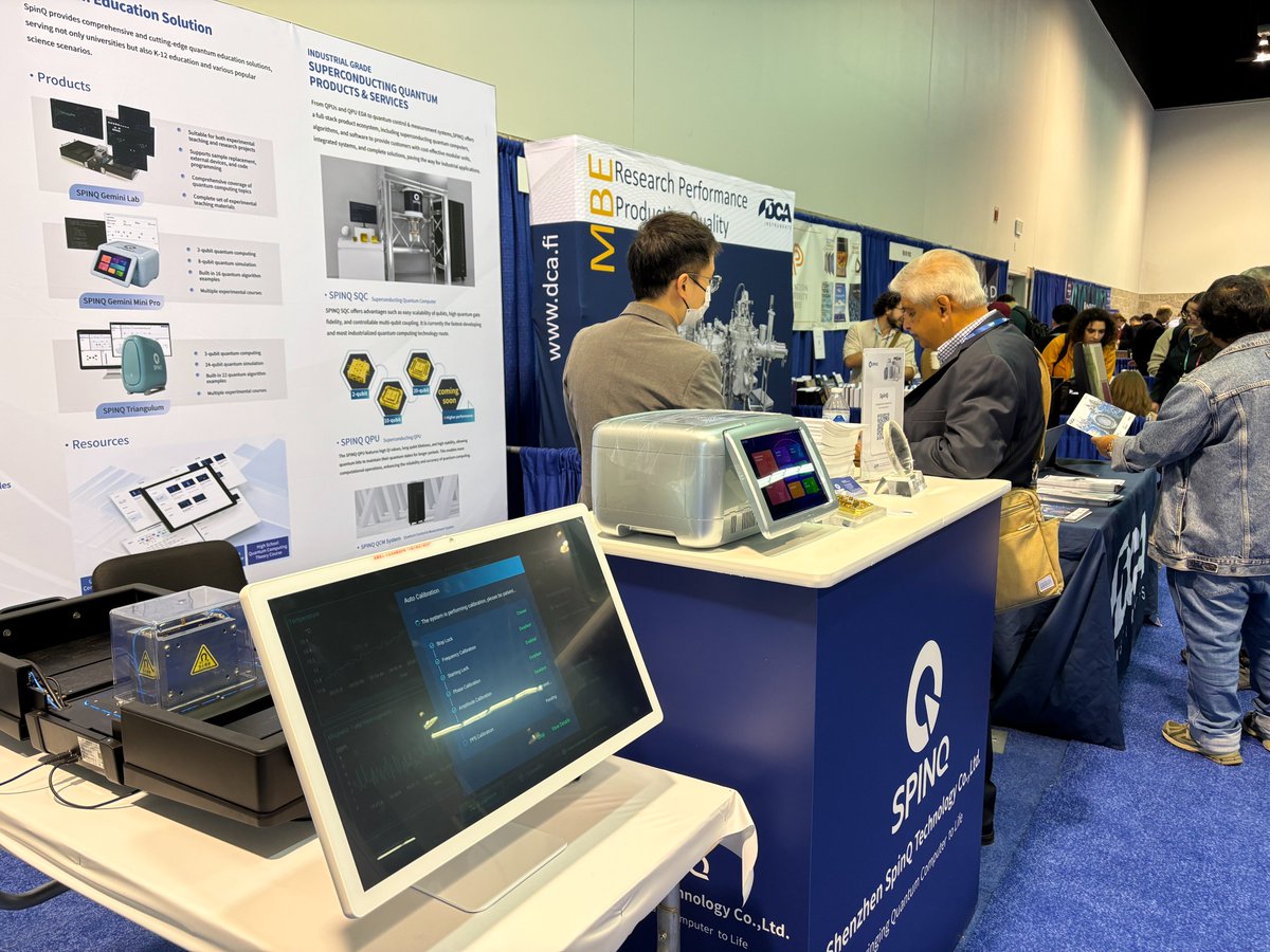 SpinQ_Lab's tweet image. If you&apos;re at #APSSummit25 @APSphysics, make sure to visit the exhibitor area! Stop by booth #114 and meet the team from @SpinQ, catch live demos of our latest quantum computer. See you there! #QuantumComputing #SpinQ