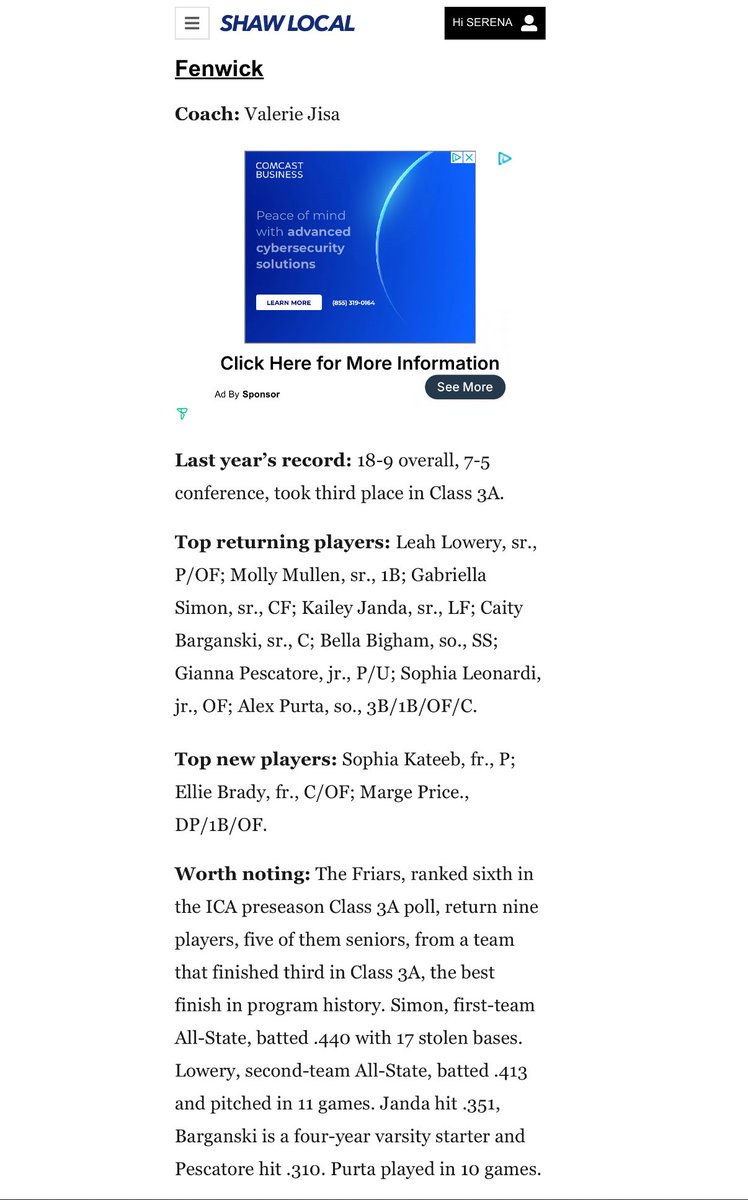 📰In the news… #reignation <a href="/Mylie_Hughes/">Mylie Hughes</a> <a href="/reignsoftballJO/">GenuWinReign16uJO</a> <a href="/ava_sommerfeld/">Ava Sommerfeld</a> <a href="/GenuWinReignSE/">GenuWin Reign 18u SE</a> <a href="/GiannaPescatore/">Gianna Pescatore</a> <a href="/Reign16UWMD/">GenuWin Reign 16U WMD</a>