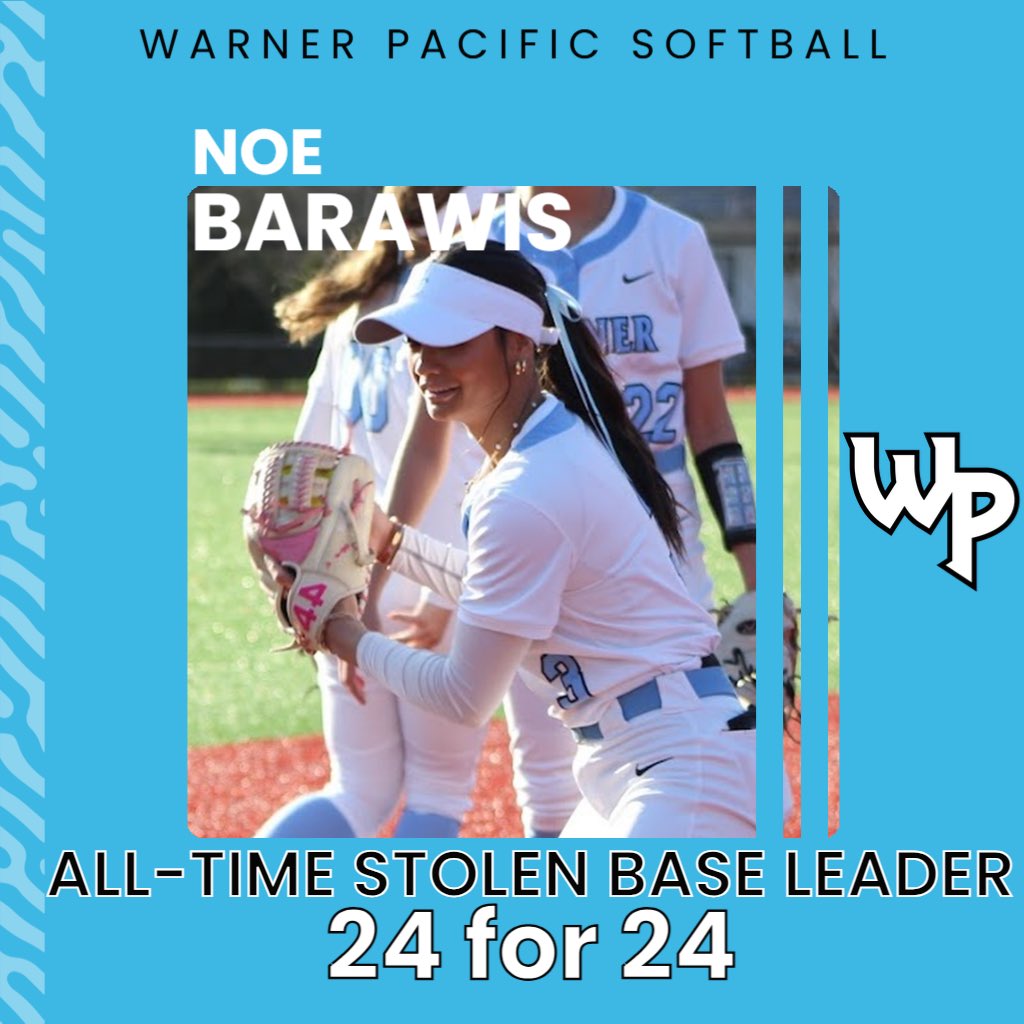 Noe Barawis has made history! With 5 more stolen bases today against Western Oregon, Noe has moved past Macy Besuyen for the most stolen bases in program history! She is now reached safely 24 times and hasn’t been thrown out a single time!