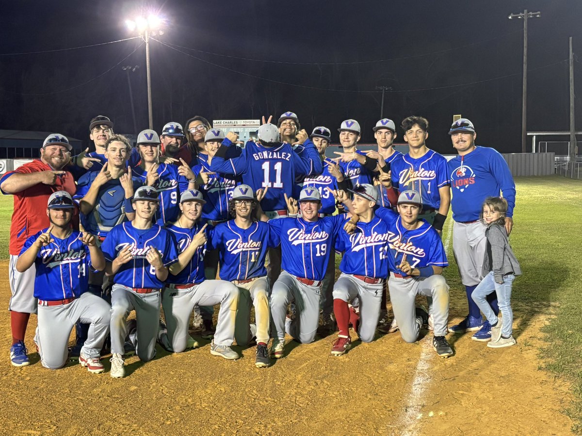 Lions move to 11-2 on the year after a 10-1 win over East Beauregard! <a href="/KyleKortlin/">Kortlin Kyle</a> goes 4 innings, 1 hit, 4 strikeouts &amp; Uriah Patin shut the door in the 7th inning!!
<a href="/GageGuidry62612/">Gage Guidry</a> 2Hits 
<a href="/ConnorCourmier/">Connor Courmier</a> 2 hits