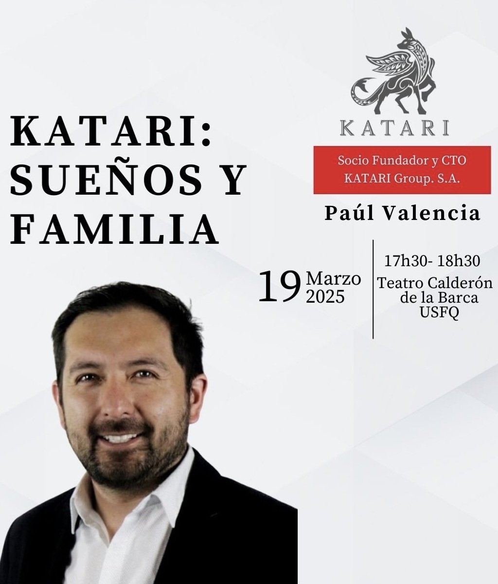 ¡Mañana! Una charla imperdible con <a href="/PaulValenciaN/">Paul Valencia N.</a>, socio fundador de #Katari 🎵 📍Teatro Calderón de la Barca 🕑 5:30 p.m.