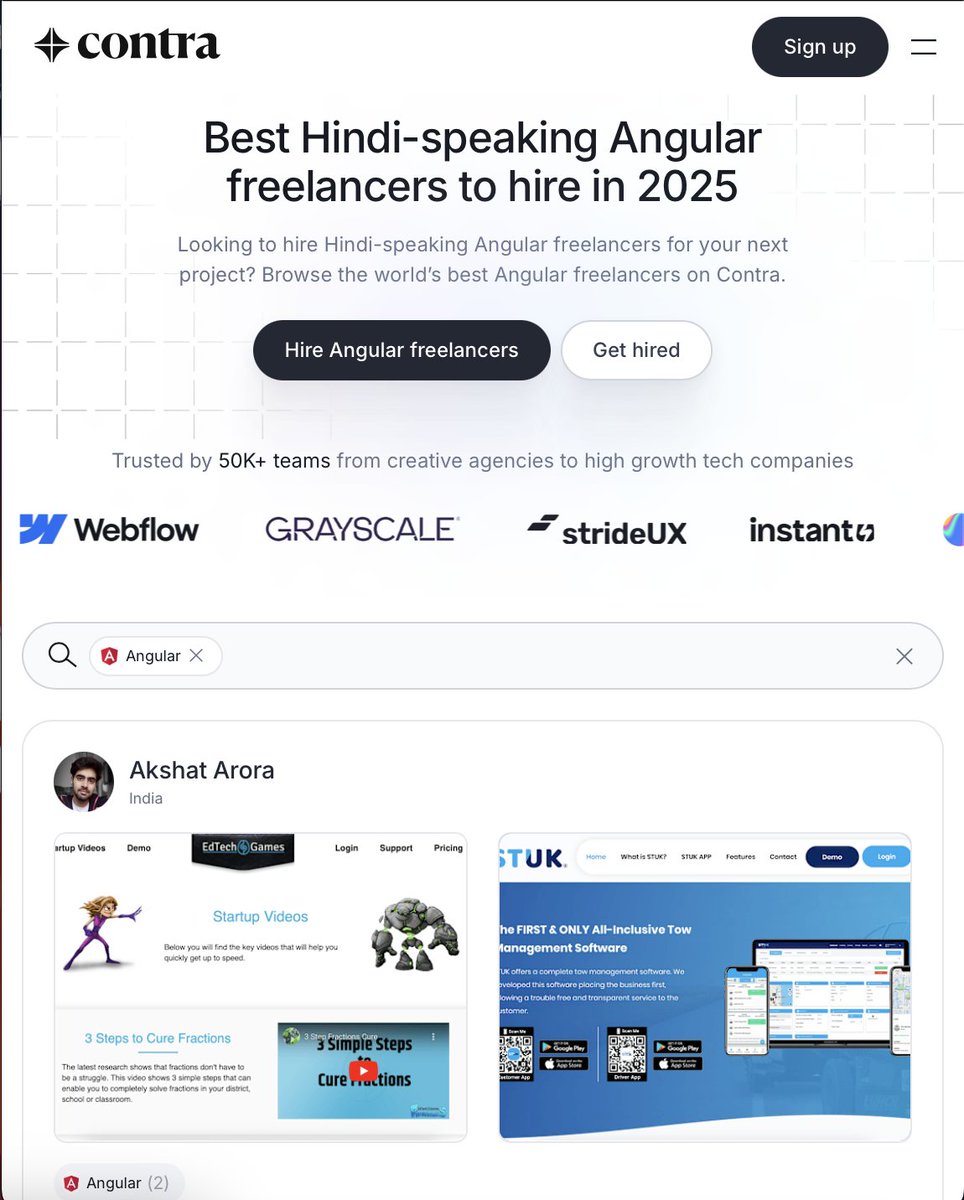AksBad007's tweet photo. I've been featured on @contra!🚀🎉 Check it out:
https://t.co/W6A7uMNxvS
https://t.co/t3I59nXPPl 

#Angular #Redux #freelance https://t.co/oxTKr5WcCB