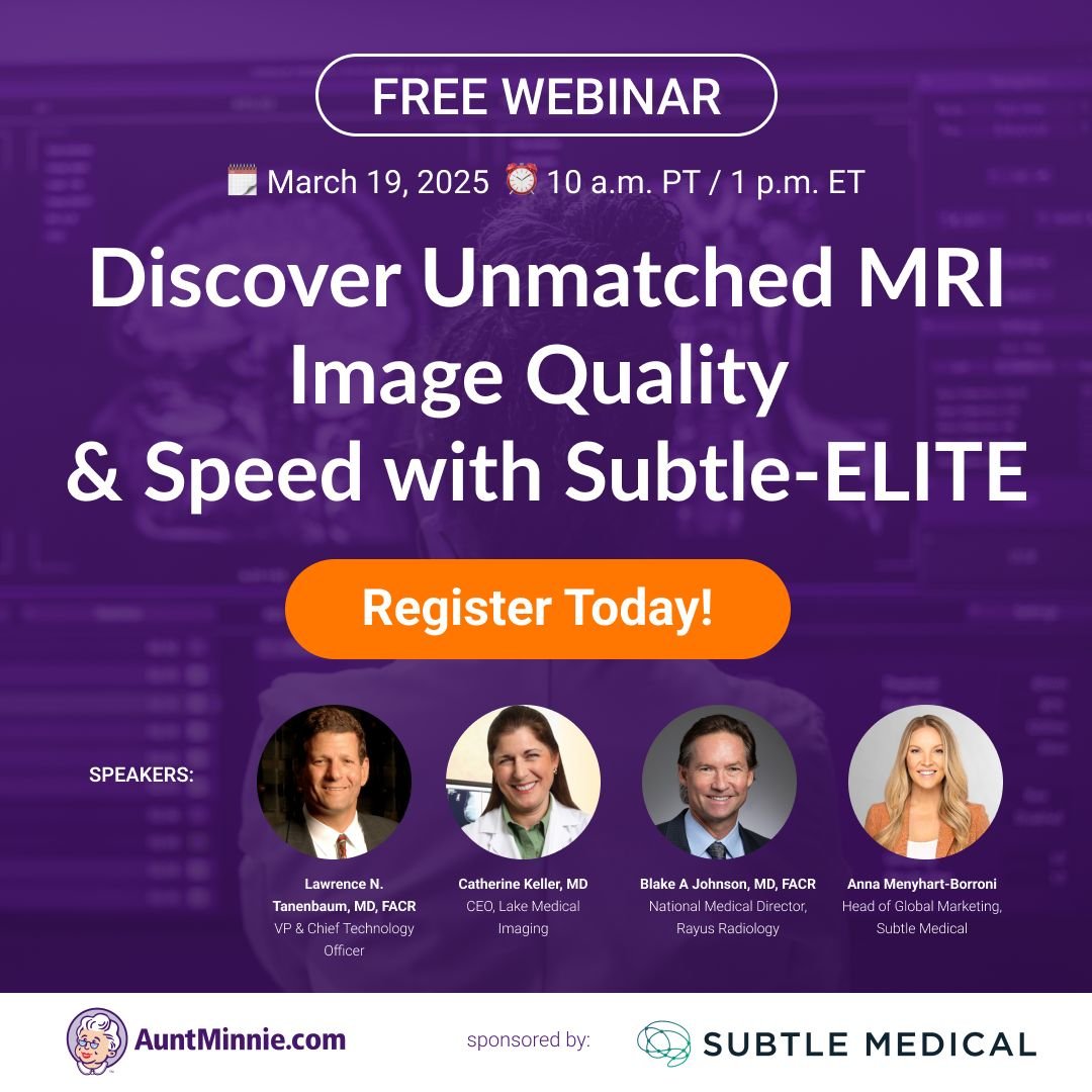 Campbell 🍅🥫 (@lofimri) on Twitter photo 🚨 Happening today! 🚨
<a href="/AuntMinnie/">AuntMinnie.com</a> webinar showcasing <a href="/SubtleMedical/">Subtle Medical, Inc.</a>'s latest package for MR image enhancement, synthesis, & automated alignment
These new devices can accelerate protocols faster than ever, interested in learning how? Register here:
👉 lnkd.in/geYGVwa9 🚨 Happening today! 🚨
<a href="/AuntMinnie/">AuntMinnie.com</a> webinar showcasing <a href="/SubtleMedical/">Subtle Medical, Inc.</a>'s latest package for MR image enhancement, synthesis, & automated alignment
These new devices can accelerate protocols faster than ever, interested in learning how? Register here:
👉 lnkd.in/geYGVwa9