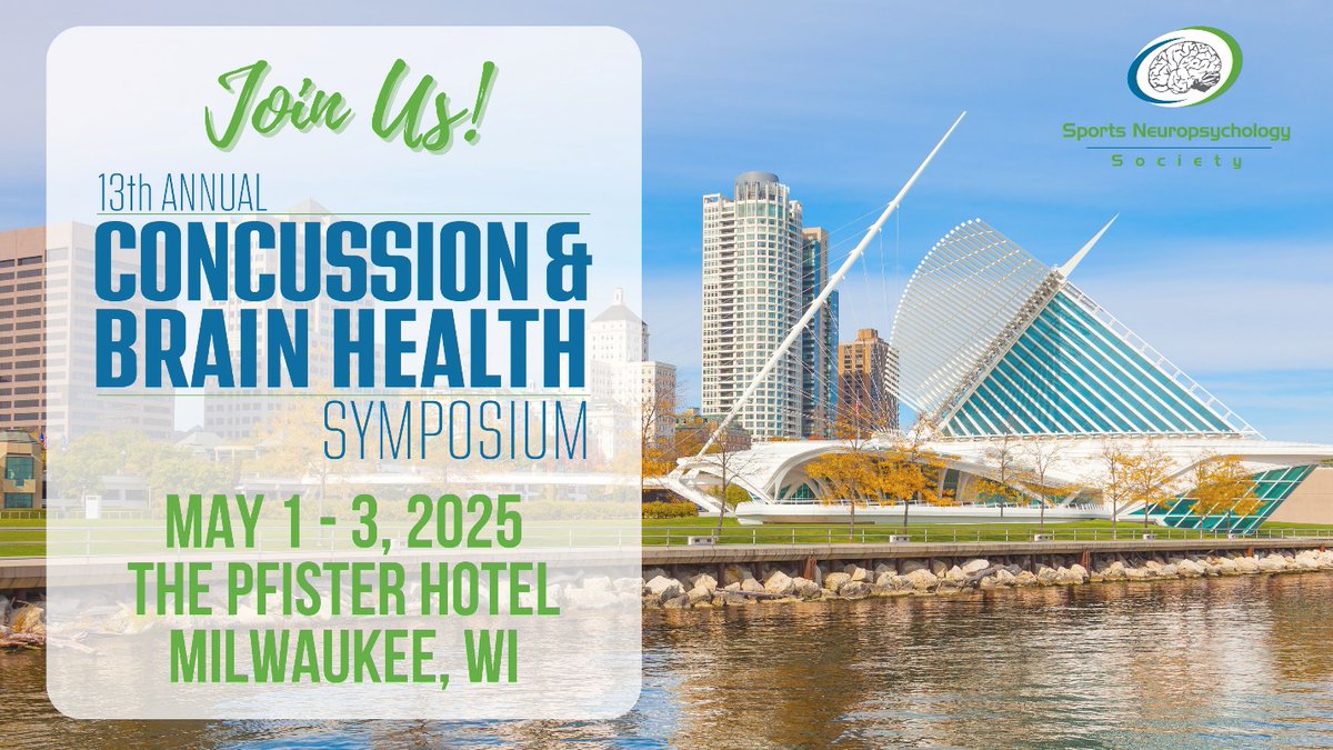 Sports Neuro Society (@sportsneurosoc) on Twitter photo #Concussion experts, great networking, & a city full of charm. We are 6 weeks away from the SNS Symposium in conjunction wit <a href="/Concussion_ISG/">Concussion in Sport Group</a>! Register for SNS now to connect with top clinicians and researchers:
sportsneuropsychologysociety.com/2025-symposium… #Concussion experts, great networking, & a city full of charm. We are 6 weeks away from the SNS Symposium in conjunction wit <a href="/Concussion_ISG/">Concussion in Sport Group</a>! Register for SNS now to connect with top clinicians and researchers:
sportsneuropsychologysociety.com/2025-symposium…