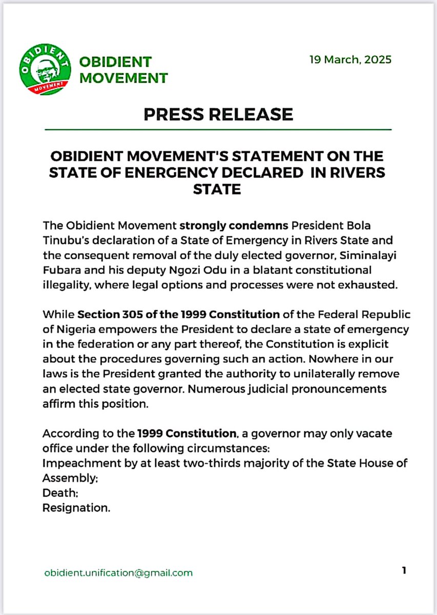 Morris_Monye's tweet photo. Obidient Movement condemns this rascality going on in Rivers state. https://t.co/W3CMXLmOjh