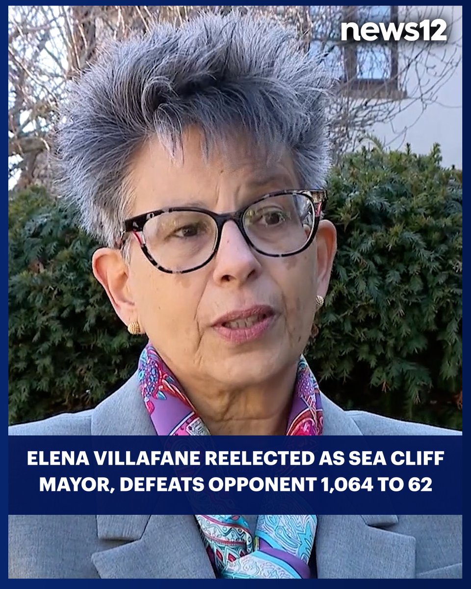 News12LI's tweet image. SEA CLIFF RACE: Incumbent Sea Cliff Mayor Elena Villafane wins race over Pirate’s Booty founder. 

#News12 #LongIsland #LocalElection #Vote #SeaCliff #LocalNews #News
bit.ly/4bEBUVa