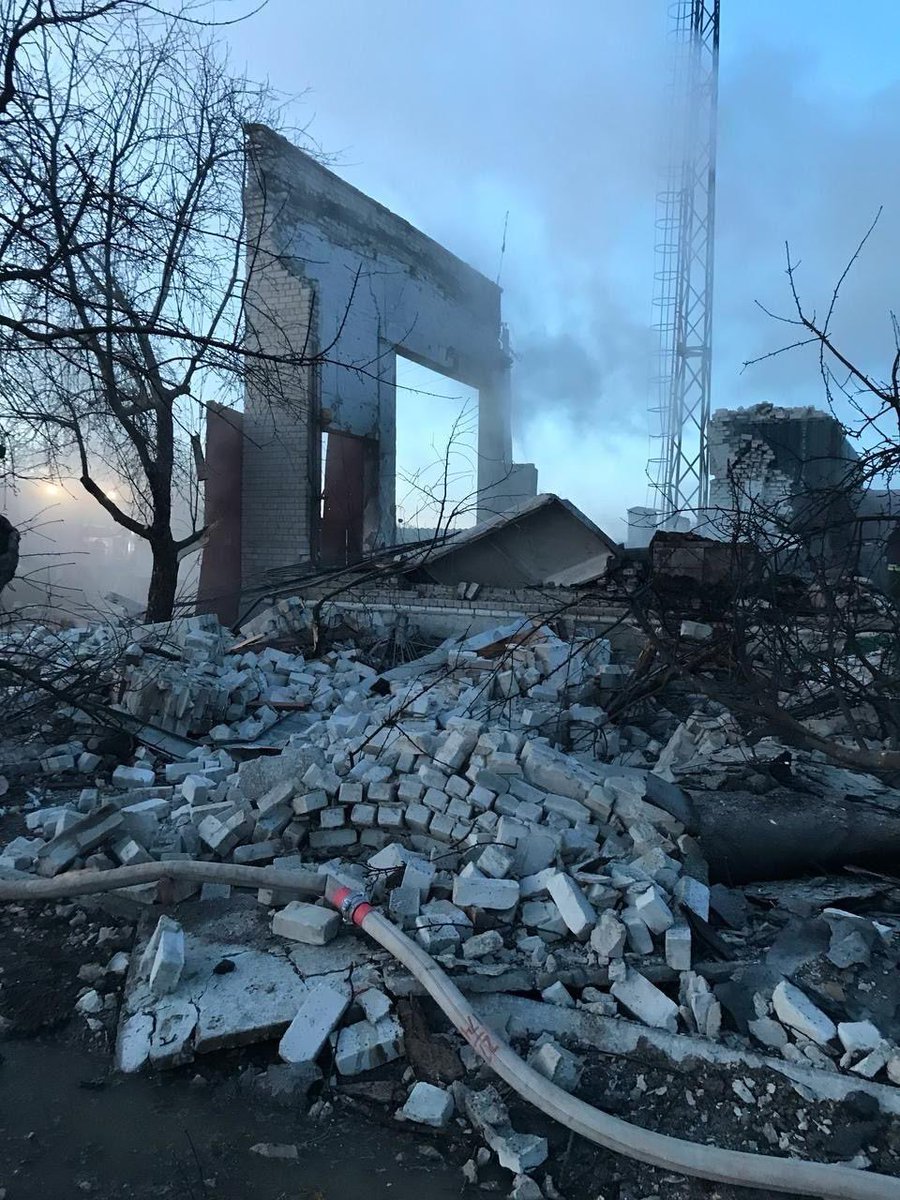 This night russia shelled our railways. Again.

Specifically, energy infrastructure of <a href="/Ukrzaliznytsia/">Ukrainian railways || Укрзалізниця</a>. Again. 

I wouldn’t even mention it here, cause they shell us daily actually. But I heard that putin promised yesterday to stop shelling energy infra. So he lied. Again.

But