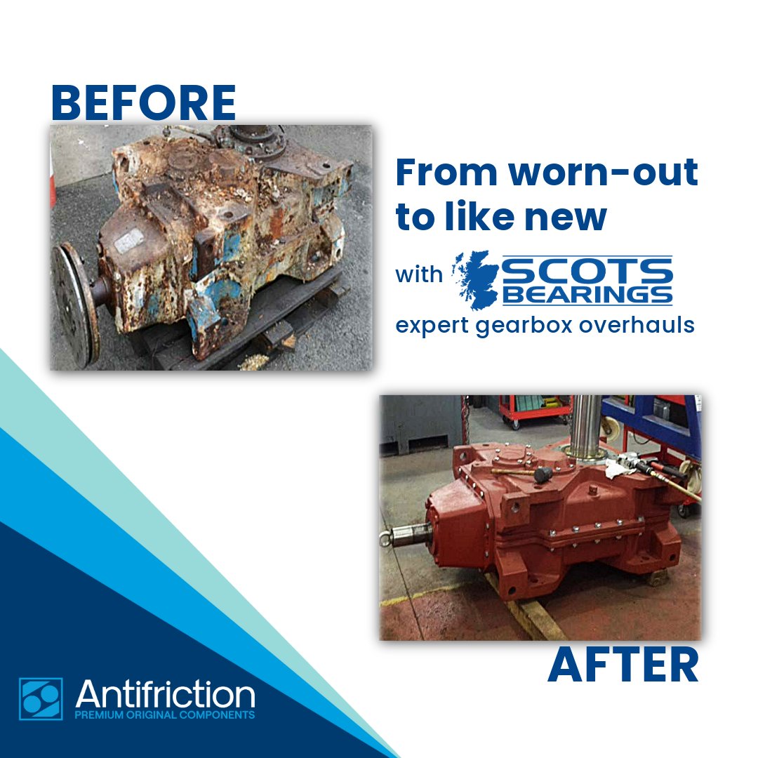 AFC_Components's tweet photo. Enhance your operational efficiency. Antifriction, with Scots Bearings, now provides expert gearbox overhaul services. ⚙���🛠️ Minimise downtime and optimise performance. More info: [Link to page] #GearboxRepair #Manufacturing https://t.co/3qkVSa9REG