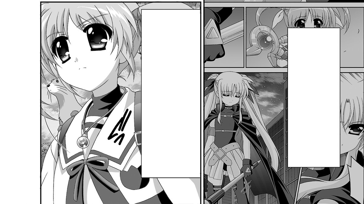 ✨🍏【支援サイト更新_支援者限定】🍏✨

📢過去の連載作品からネームと完成の比較を紹介しております!

今回は『ORIGINAL CHRONICLE 魔法少女リリカルなのはThe1st』14話目のご紹介です!

コミックスは7巻までKADOKAWAより発売中です🎉

--
「同人&詳細」「リンク先まとめ」はツリーにて
-- 