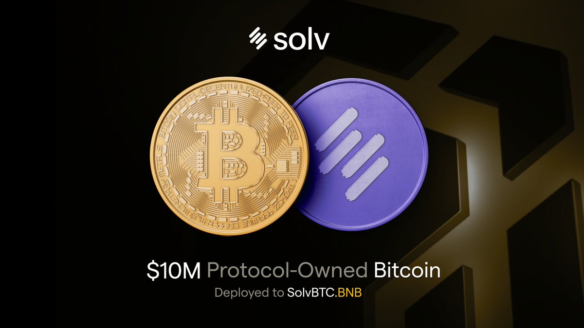 SolvProtocol's tweet image. $10M Protocol-Owned Bitcoin Deployed to @BNBChain!

The first $10M from our Bitcoin Reserve Offering (BRO) is officially deployed – your idle BTC is now actively earning yield across BNB Chain’s top DeFi protocols.

Lets dive in 👇