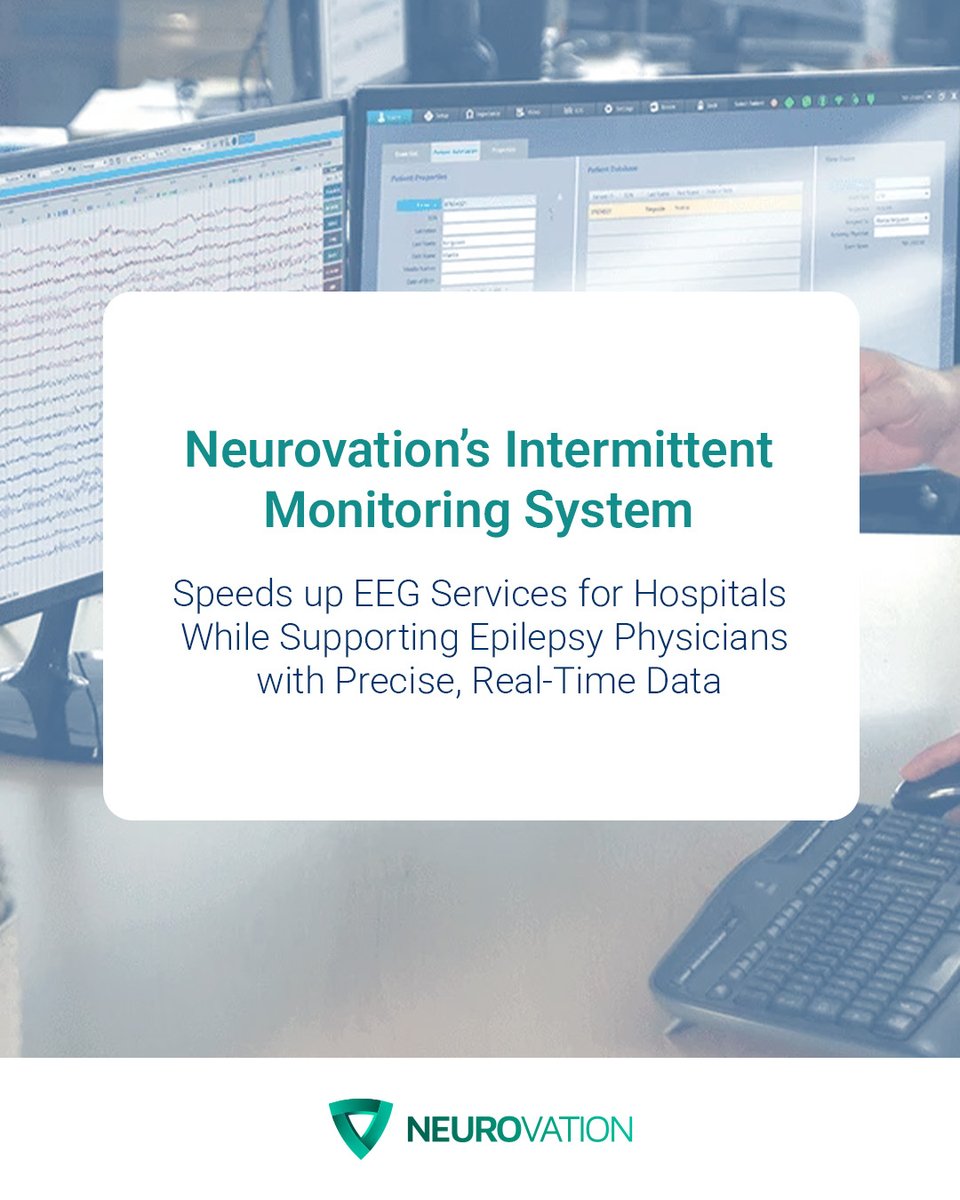NeurovationGCC's tweet image. Neurovation’s Intermittent Monitoring System enhances EEG services for hospitals, providing epilepsy physicians with real-time, precise data for better patient care.  #NeurovationSolutions #EEGMonitoring #EpilepsyCare #RealTimeData #MedicalInnovation #HealthcareTech