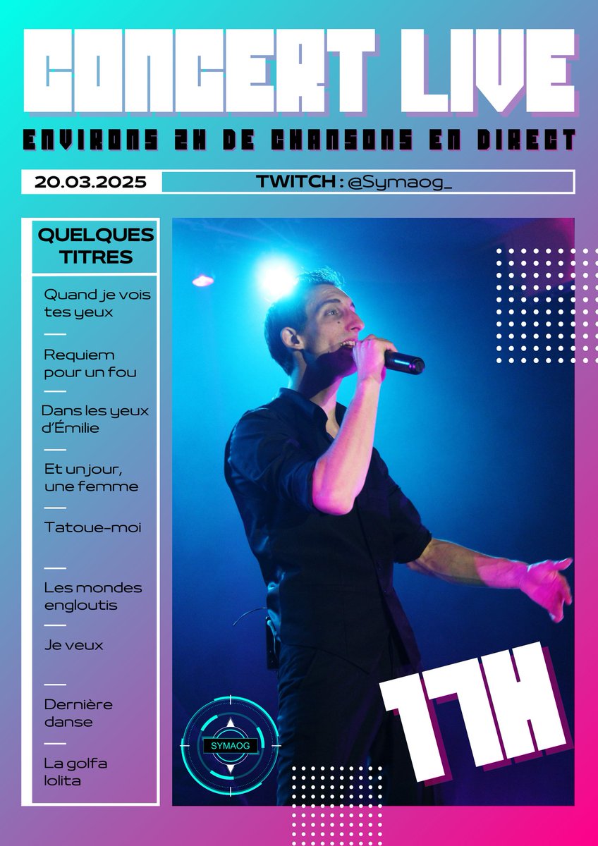 Symaog_'s tweet photo. Bonjour à tous, comment allez vous ?

je vous attends nombreux les amis ce jeudi 20 pour un stream "LIVE CHANT" à 17h.

Bonne journée à tous

https://t.co/NBm8oDz8RW https://t.co/oKZd6C2ypQ