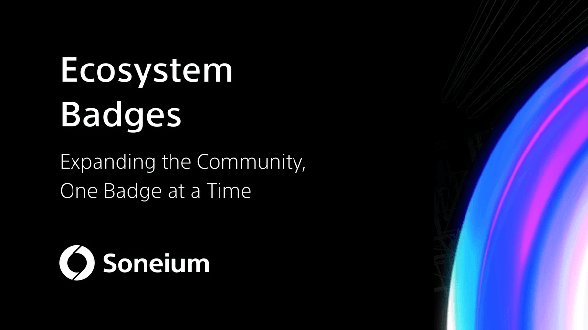 soneium's tweet image. The Soneium Ecosystem Badges campaign is growing!

We’re excited to welcome @ConftApp, @omni_hub, @Owlto_Finance, @nfts2me, and @VelodromeFi to the initiative—expanding the ways users can showcase their engagement across Soneium-powered dApps.

More projects, more badges, more…