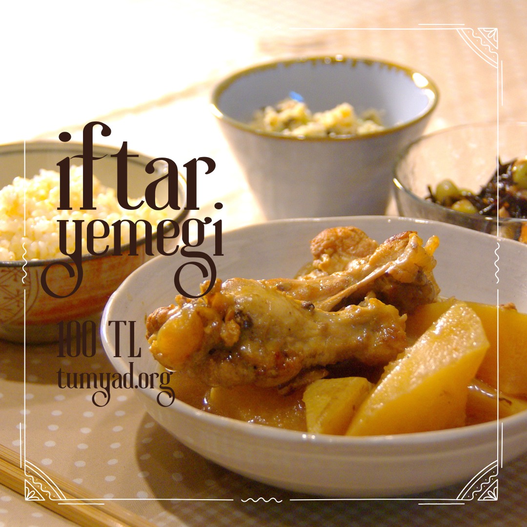 TÜMYAD Aşevi'nde hep bir eksiğimiz var; o da sizin merhametli kalbiniz. 

Bir öğün yemek 100 TL. Bağışınızla bizi tamamlayın. Ramazan’ın bereketi herkes için olsun.