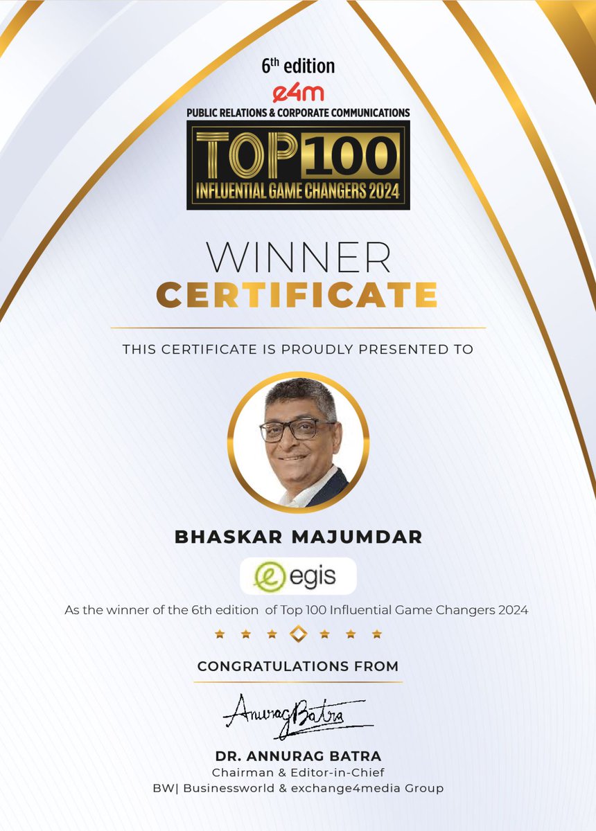 e4mevents's tweet image. Our heartiest congratulations to @Probasibangali  from @EgisIndia for being featured in the 6th edition of e4m PR and Corp Comm Top 100 Influential Game Changers list 2024 !

@karanbhatias
#e4mprtop100influentialgamechangers #e4mevents #PRCorpComm