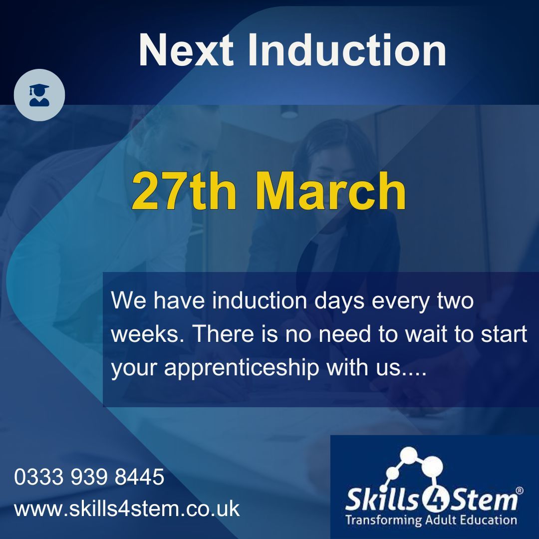 We start new learners every month of the year, our next start date is the 27th of March. For more information then contact us