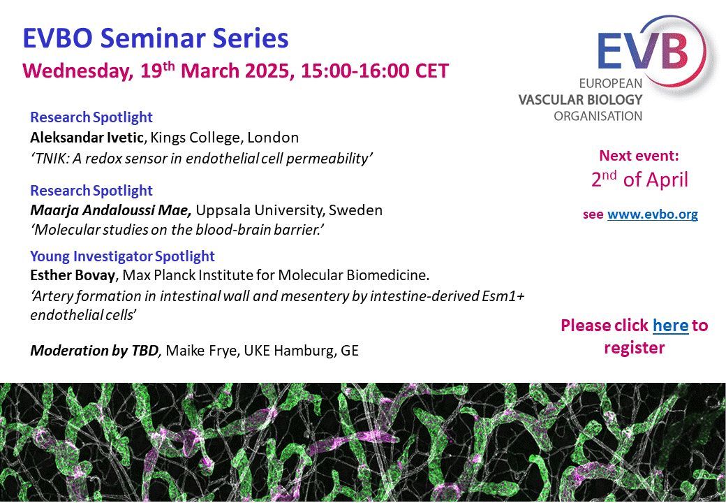 EVBO (@evb_org) on Twitter photo Happening TODAY! #EVBOSeminarSeries Moderated by Maike Frye. Speakers: Make Frye, Aleksandar Ivetic and <a href="/BovayEsther/">Esther Bovay</a>. ⏰ When: Wednesday 19th November 2025, Place: online. See you there! For registration evbo.org Happening TODAY! #EVBOSeminarSeries Moderated by Maike Frye. Speakers: Make Frye, Aleksandar Ivetic and <a href="/BovayEsther/">Esther Bovay</a>. ⏰ When: Wednesday 19th November 2025, Place: online. See you there! For registration evbo.org