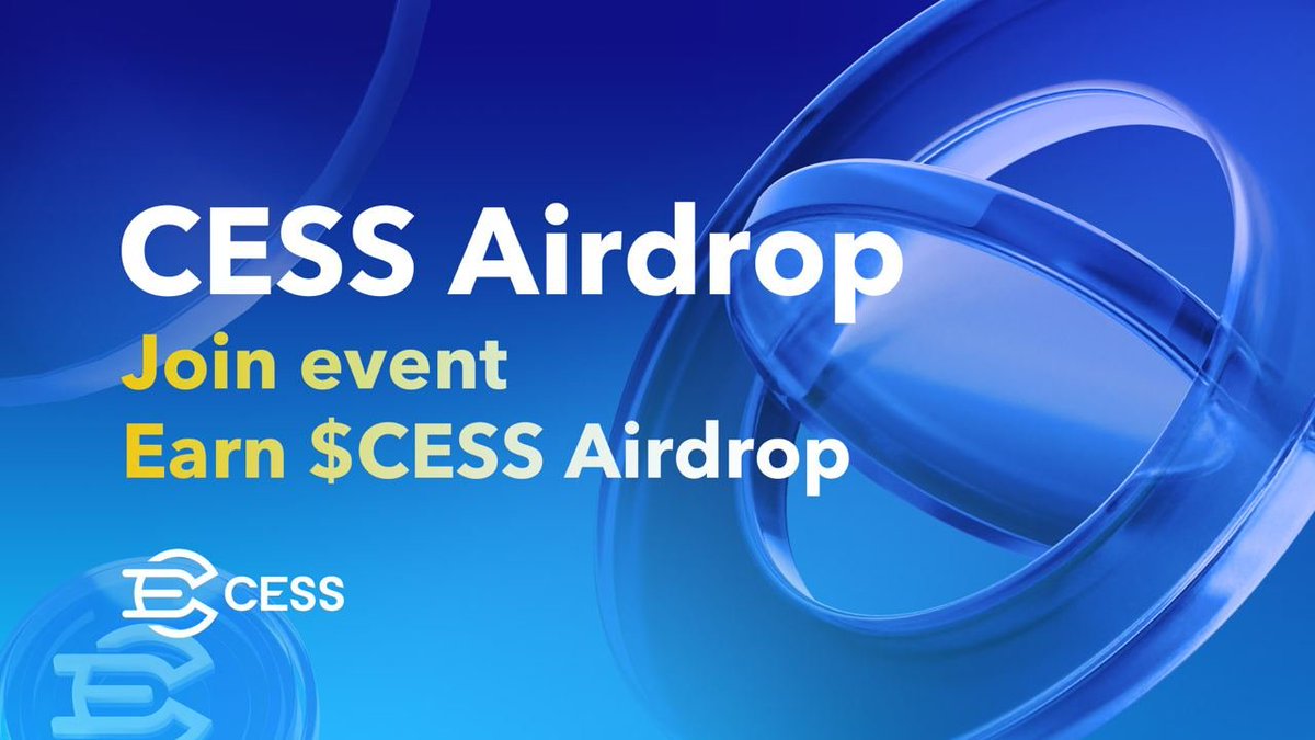 How to Join the CESS Network DeShare Airdrop! 

📌 Step 1: Go to 👉 cess.network/deshareairdrop
📌 Step 2: Sign in with X or Email
📌 Step 3: Complete tasks to earn points:

✅ Daily check-in (+10~20 points)
✅ Invite friends (+100 points per invite)
✅ Upload files (+10 points per