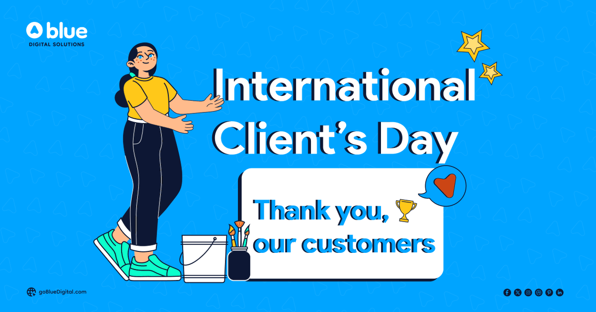goBlueDigital's tweet photo. Our customers are more than just clients, they are partners in success. The journey continues, we look forward to welcoming even more amazing clients to create new success stories together! #ClientDay #ThankYou #BlueClients https://t.co/NgM5EaTvUA
