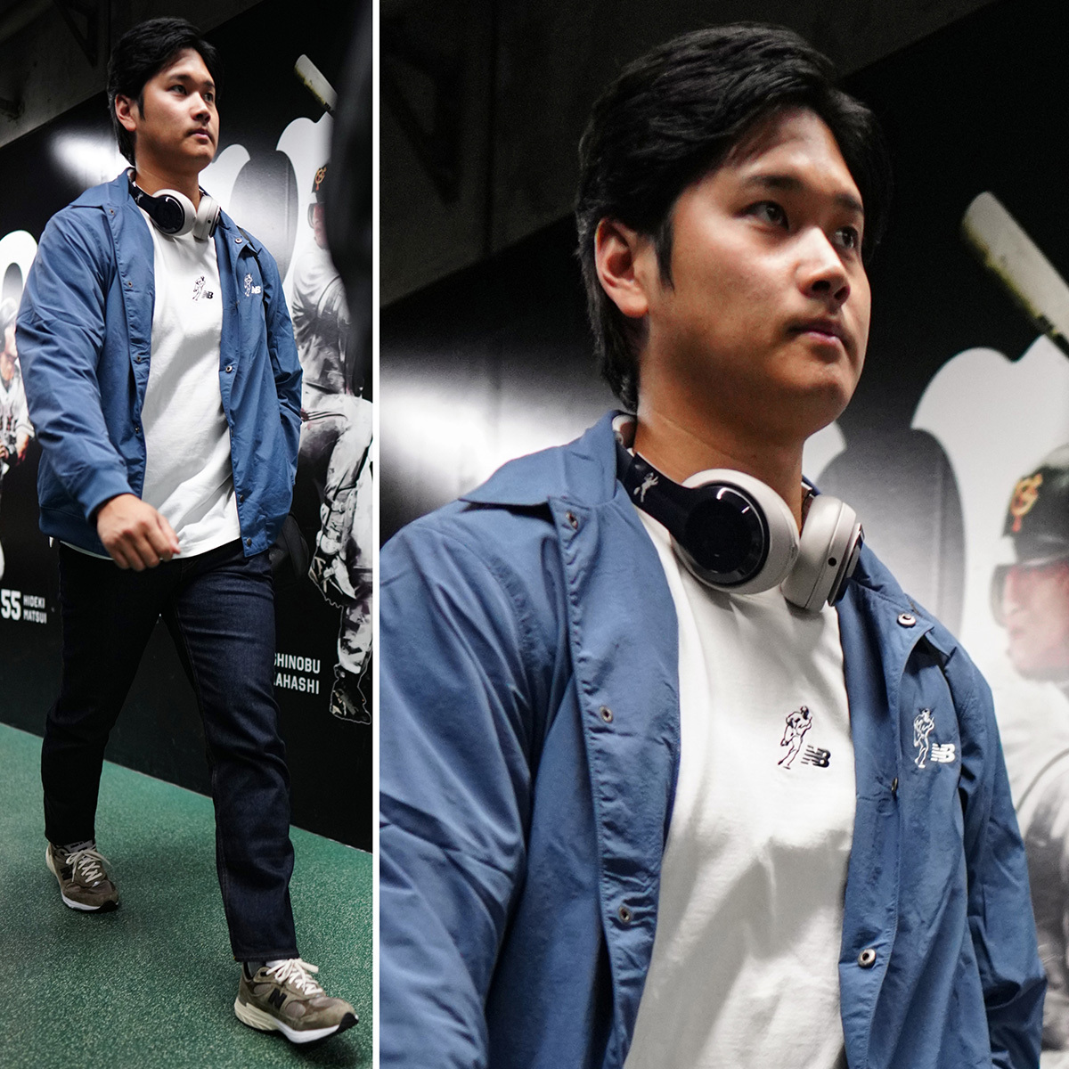 MLB's tweet photo. Shohei Ohtani has arrived for Game 2 of the #TokyoSeries 🇯🇵 https://t.co/43ZPe5kYsu
