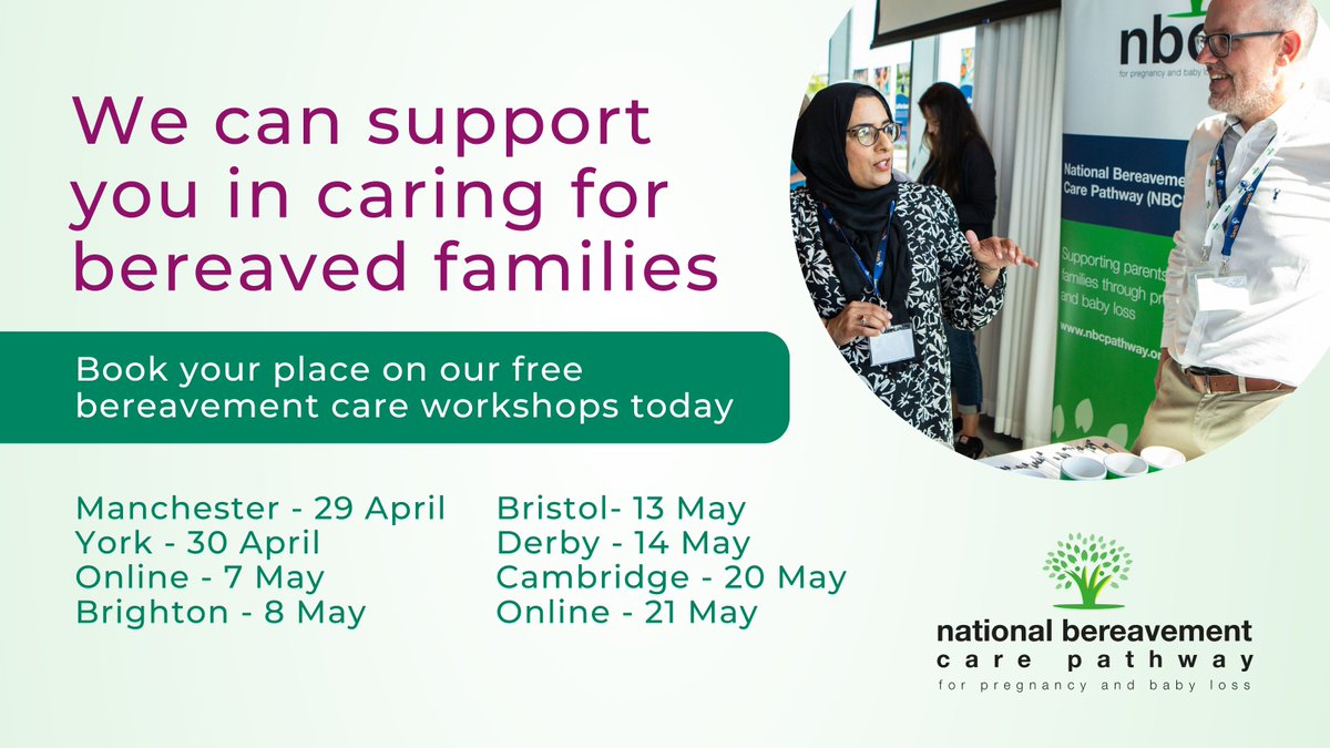 Sands - baby loss charity 💙🧡 (@sandsuk) on Twitter photo Free workshops for healthcare professionals 📢 
Our free NBCP workshops are running across England throughout April and May. Don’t miss booking your spot!
➡️ eventbrite.com/cc/nbcp-worksh…
#NBCPathway #BabyLoss #PregnancyLoss Free workshops for healthcare professionals 📢 
Our free NBCP workshops are running across England throughout April and May. Don’t miss booking your spot!
➡️ eventbrite.com/cc/nbcp-worksh…
#NBCPathway #BabyLoss #PregnancyLoss