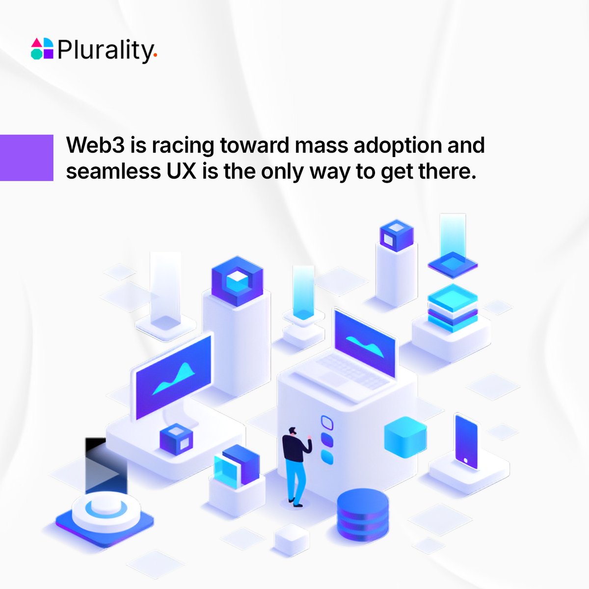 PluralityWeb3's tweet image. Web3 is racing toward mass adoption, but clunky wallets and network switches keep slowing it down.

Smart Profiles fix this with wallet &amp;amp; chain abstraction to make Web3 as smooth as Web2, without losing decentralization.

#Web3UX #SmartProfiles #WalletAbstraction…
