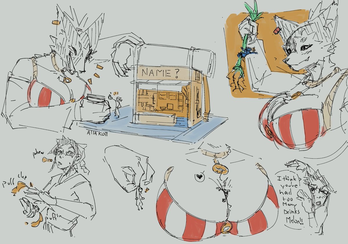 Moaaar of Melon n Clara, what should i name their little herbs n tea type shop? #MacroMarch