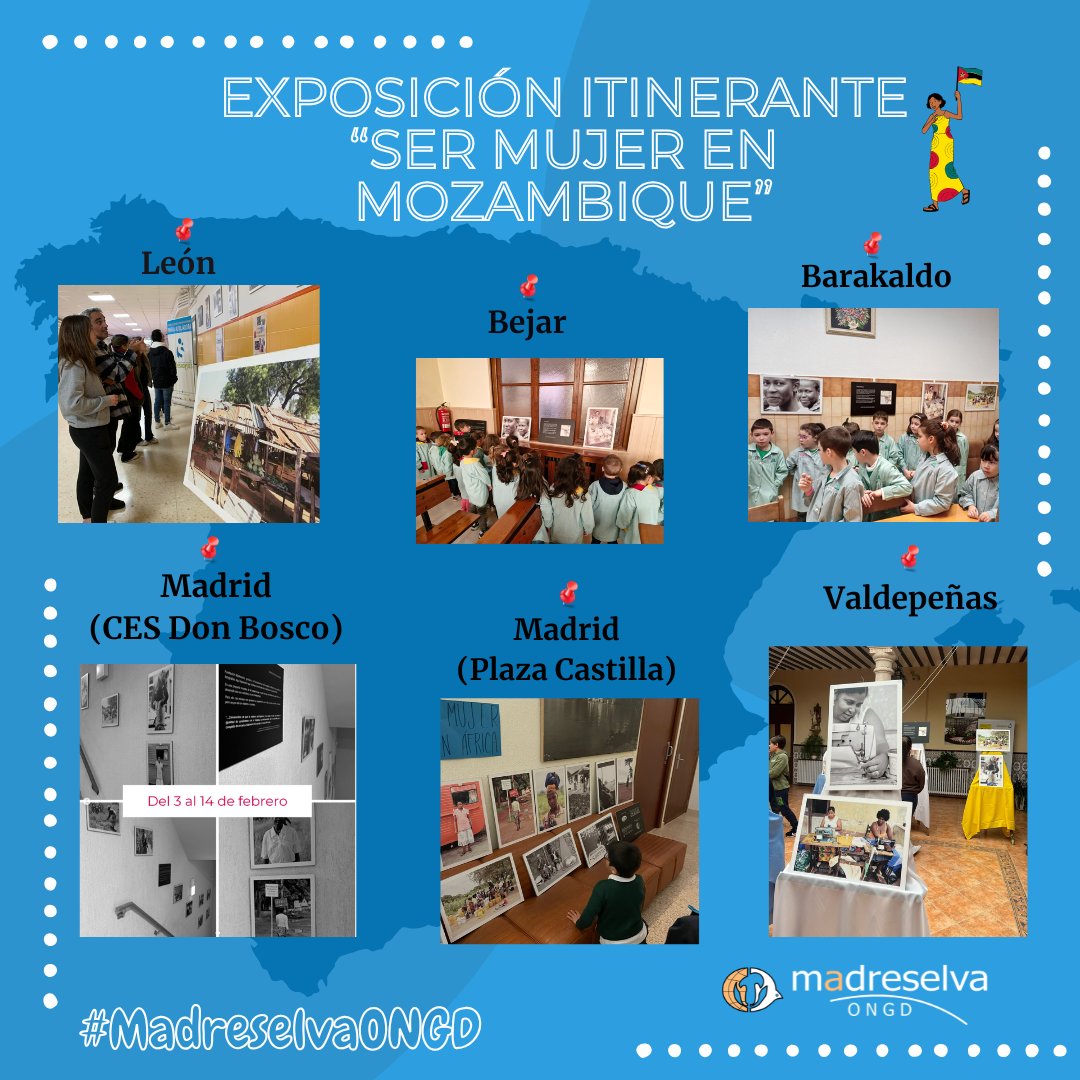 Exposición Itinerante: Ser mujer en Mozambique

La Fundación Madreselva ha ido recorriendo diferentes presencias con nuestra exposición fotográfica, nos hemos sumergido un poco más en la fuerza, la resiliencia y la belleza de las mujeres Mozambiqueñas 

#madreselvaongd
#Confía
