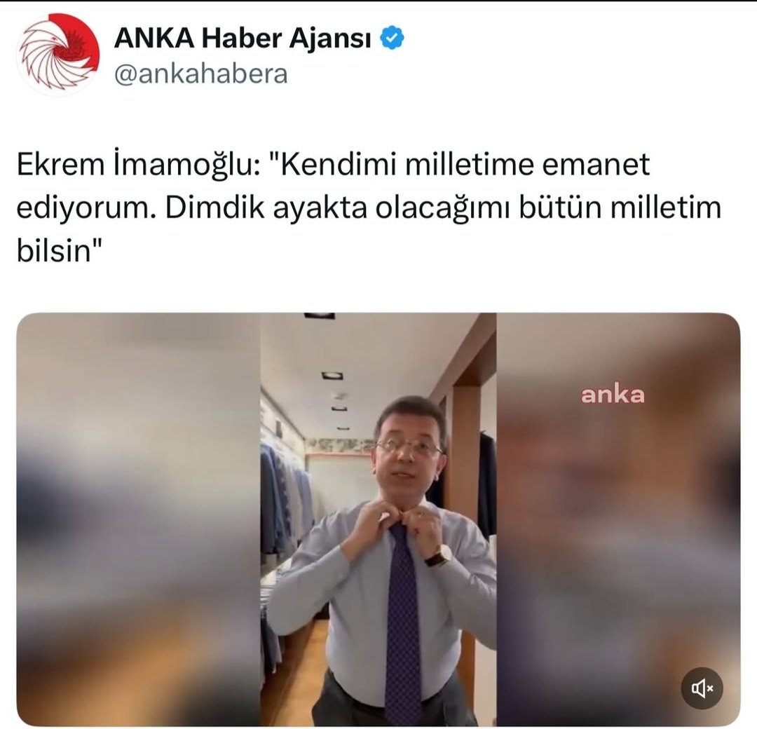 mevsimo's tweet image. Ceketini çıkardı İstanbul'a başkan oldu... Gravatını bağlıyor Türkiye'nin Cumhurbaşkanı olacak Erem İmamoğlu