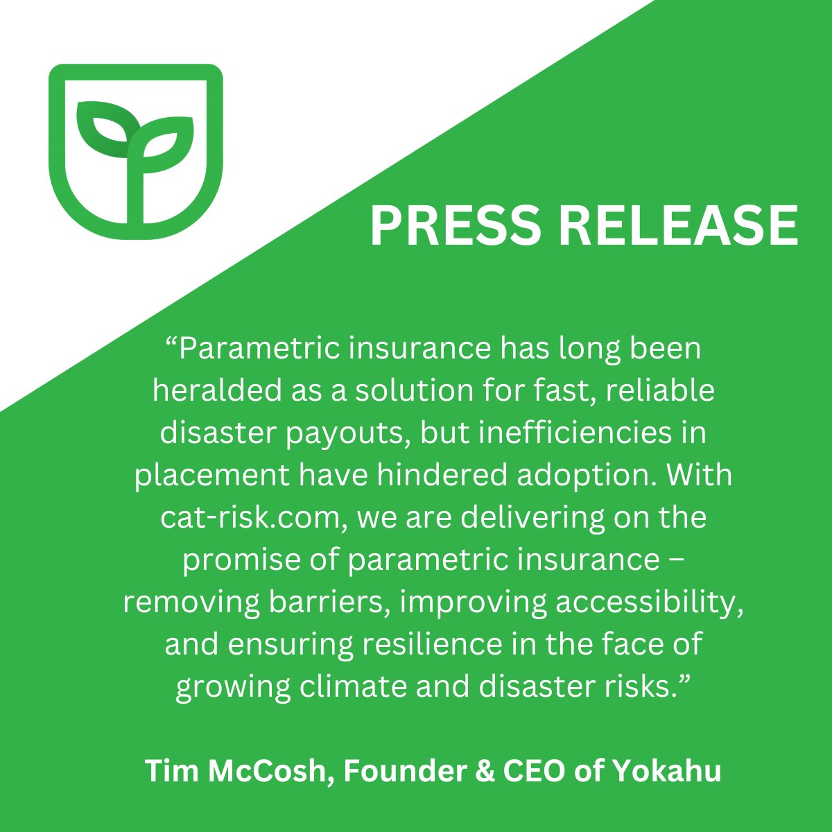 Yokahu, a leading innovator in parametric insurance, has announced the launch of cat-risk.com, the first independent, many-to-many parametric exchange for the London re/insurance market.

Read more: blog.yokahu.co/2025/03/18/yok…

#Insurance #InsuranceNews