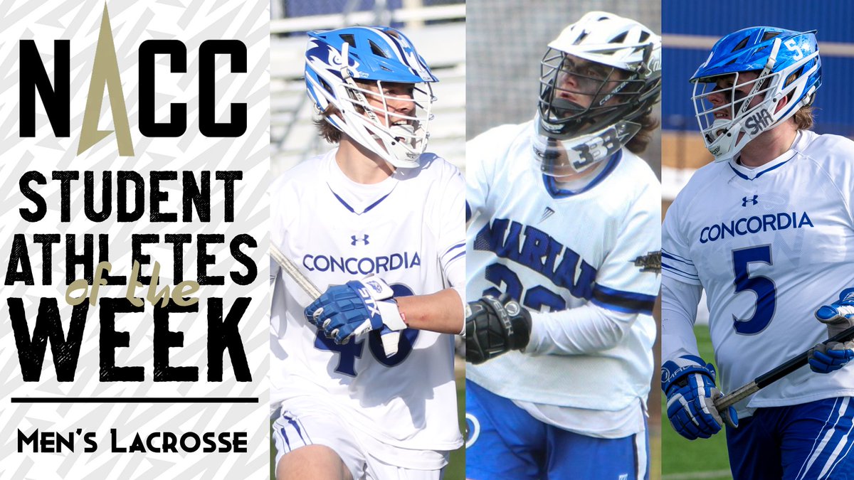 NACC_sports's tweet photo. #NACCmlax🥍 | NACC Men's Lacrosse Weekly Honors to @CUWFalcons' Hill and Petersen, @MUSabres' Sweeney

📰: https://t.co/10zEVnSHIe

#NACCtion #d3mlax https://t.co/TqA2xjhMWv