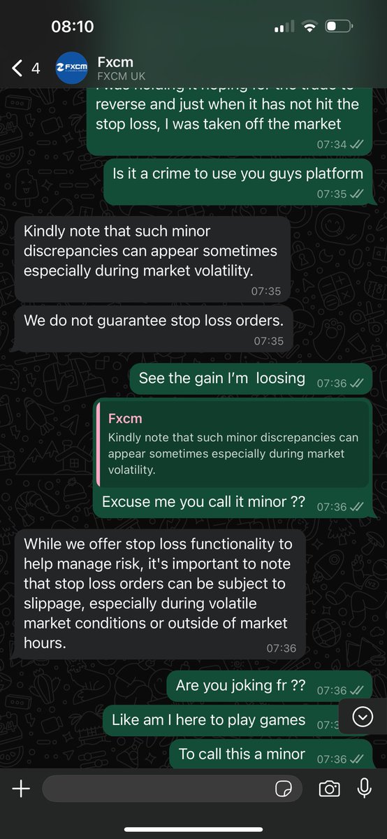 Steph_Kassie's tweet photo. @Kecyy Kene do you know I saw this bear, and I held on since last night, just for this broker @FXCM  @FXCMMarkets @FXCMAustralia  canceled my order just almost when the dump about to happen…My stoploss has not been hit… a second after the cancellation the dump happened… I’m do livid https://t.co/5AKF0hsQYV