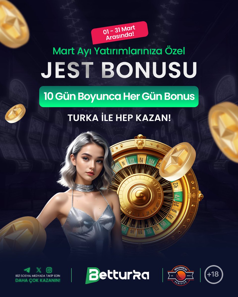 BetTurkaGuncel's tweet photo. 🌴 BetTurka'dan 🌴

🌼J E S T  B O N U S U🌼

📌 Yapacağınız Yatırım Miktarlarına Göre 10 Gün Boyunca Bonus❕

🌸Bahar Havası BetTurka'yla Geliyor🏵

Detaylar için BetTurka'ya Bekleriz.

🔥 BetTurka Giriş (https://t.co/fq8GXCj6Me) 🔥 https://t.co/4AFZGqFV8w