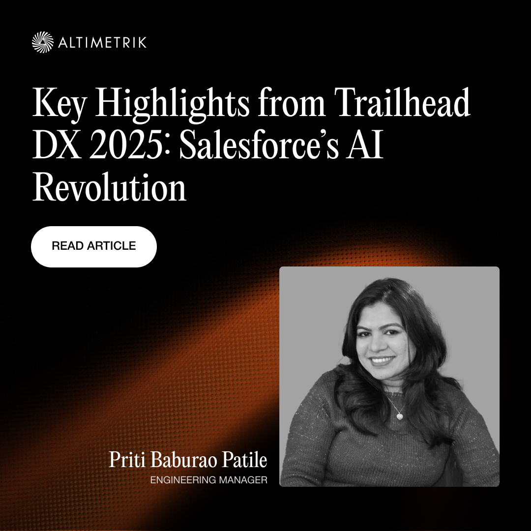 Salesforce is redefining AI with Agentforce at #TDX2025:

Dedicated AI workspace
Seamless API integration
AI validation &amp; security
Scalable development tools
Is your Salesforce strategy AI-ready? Read more: altimetrik.com/blog/key-highl…

#AI #Agentforce #Salesforce