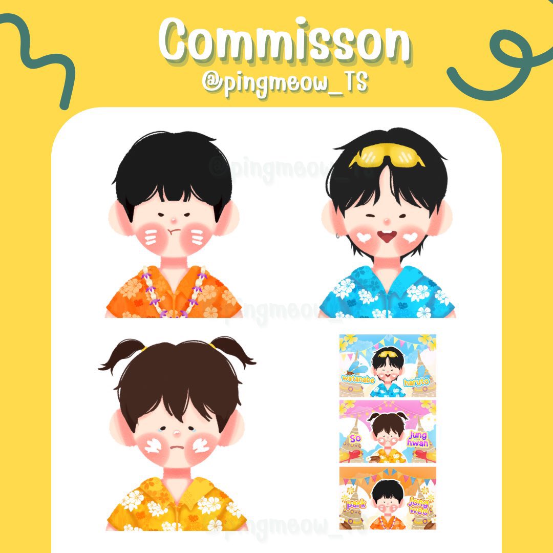 pingmeow_TS's tweet photo. คิวว่างค่า เทศกาลสงกรานต์ก็พร้อมแย้วอิอิ
#commissionart #Commission #commissionTH #จิบิ #รับวาดจิบิ #รับวาดแฟนอาร์ต #แฟนอาร์ต #รับทําgiveaway #รับทําของแจก #Giveaway #ค่าหนมปังปิ้งแมว #รับวาดรูปการ์ตูน https://t.co/pPoTdCTC0F