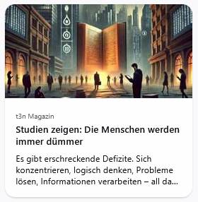 Irgendwie hat sich mir der Verdacht schon seit einer Weile aufgedrängt.