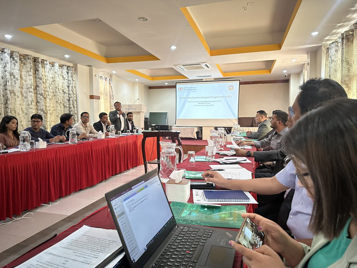 RimaDPB's tweet photo. Happening now… the first Karnali Provincial Coordination Committee of the #UKaid financed Local Infrastrucure Support Programme (LISP) https://t.co/mWmyjf89UV
