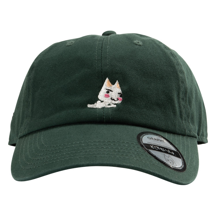 トロのキャップ､ステッカーの部分がクロの目に見えたみャ