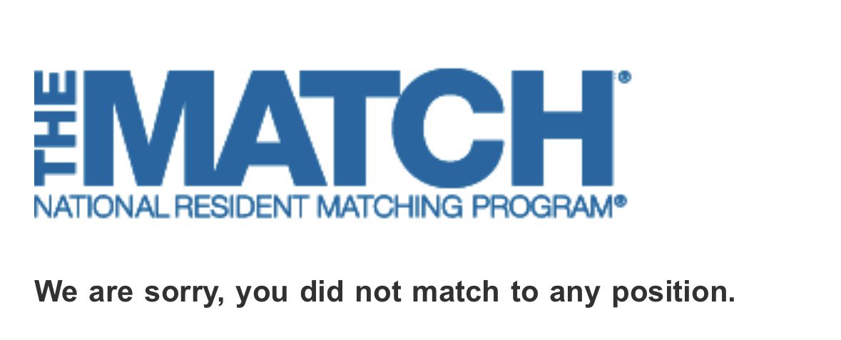 Not the news I was hoping for. I unfortunately did not match into a pathology residency spot. Any advice, support, or guidance would be greatly appreciated.

AAMC ID - 16034910
#pathmatch2025 #Match2025 #SOAP2025