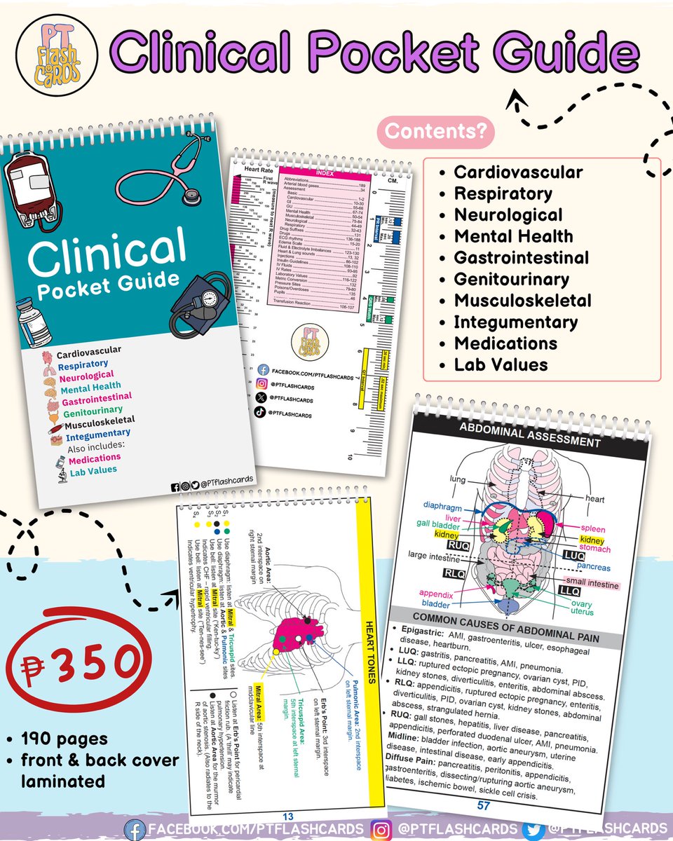 PT flashcards (@ptflashcards) on Twitter photo ๐ณ๐๐๐๐๐๐๐๐ ๐๐ ๐๐๐ ๐๐๐๐๐๐ ๐๐ ๐๐๐๐โ๐๐๐ ๐๐๐๐๐๐๐๐๐ ๐๐ ๐ ๐๐๐๐.โค๏ธ๐ฉบ
๐ ๐๐น๐ถ๐ป๐ถ๐ฐ๐ฎ๐น ๐ฃ๐ผ๐ฐ๐ธ๐ฒ๐ ๐๐๐ถ๐ฑ๐ฒ ๐ถ๐ ๐ป๐ผ๐ ๐ฎ๐๐ฎ๐ถ๐น๐ฎ๐ฏ๐น๐ฒ ๐ณ๐ผ๐ฟ ๐ผ๐ฟ๐ฑ๐ฒ๐ฟ๐! ๐
#HeartAuscultation #MedicalLife ๐ณ๐๐๐๐๐๐๐๐ ๐๐ ๐๐๐ ๐๐๐๐๐๐ ๐๐ ๐๐๐๐โ๐๐๐ ๐๐๐๐๐๐๐๐๐ ๐๐ ๐ ๐๐๐๐.โค๏ธ๐ฉบ
๐ ๐๐น๐ถ๐ป๐ถ๐ฐ๐ฎ๐น ๐ฃ๐ผ๐ฐ๐ธ๐ฒ๐ ๐๐๐ถ๐ฑ๐ฒ ๐ถ๐ ๐ป๐ผ๐ ๐ฎ๐๐ฎ๐ถ๐น๐ฎ๐ฏ๐น๐ฒ ๐ณ๐ผ๐ฟ ๐ผ๐ฟ๐ฑ๐ฒ๐ฟ๐! ๐
#HeartAuscultation #MedicalLife