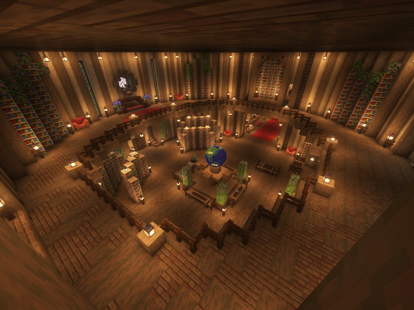 LostSerenitySMP's tweet photo. Come down the the library of #&amp;^(*@() city! https://t.co/k2O6xtvxTs