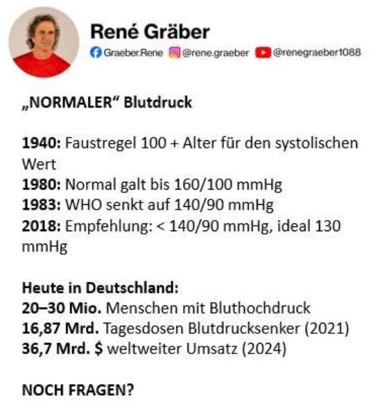 elkeniederwald's tweet photo. #Blutdruck #Cholesterin #Blutwerte #Vorsorgeuntersuchungen Sie brauchen Kranke & Kunden & nicht selbstdenkende eigenverantwortliche Gesunde! Das blinde Vertrauen in #Pharmafia & sog. "#Ärzte" hat Millionen Menschen durch d #mRNA #Genexperiment getötet oder lebenslang geschädigt. https://t.co/miCjoooCtd