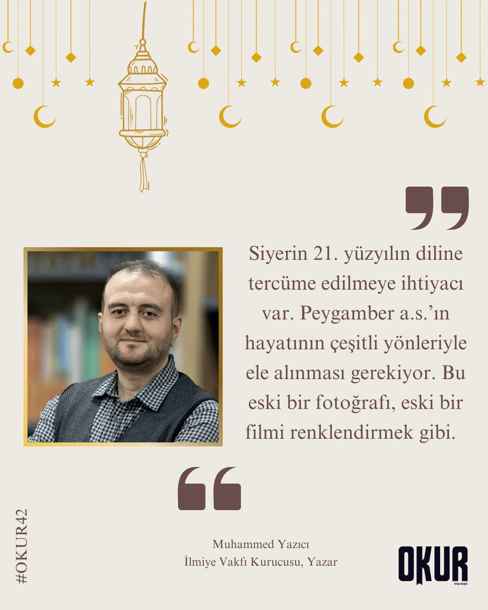 Hayatımıza Kılavuz Bir Literatür: Siyer Kitapları dosyasıyla #Okur42 'de Siyer kitaplarına özel bir dosya hazırladık. 

<a href="/nazendeelif/">Rabia Elif Ateş</a> ve @bilgece_t 'nin hazırladığı dosyanın tamamı ve görüş yazıları #Okur42 'de.

<a href="/m_eminyildirim/">Muhammed Emin Yıldırım</a>
<a href="/MuhammedYazicii/">Muhammet Yazıcı</a>
<a href="/sonpeygamberinf/">Sonpeygamber.info</a>