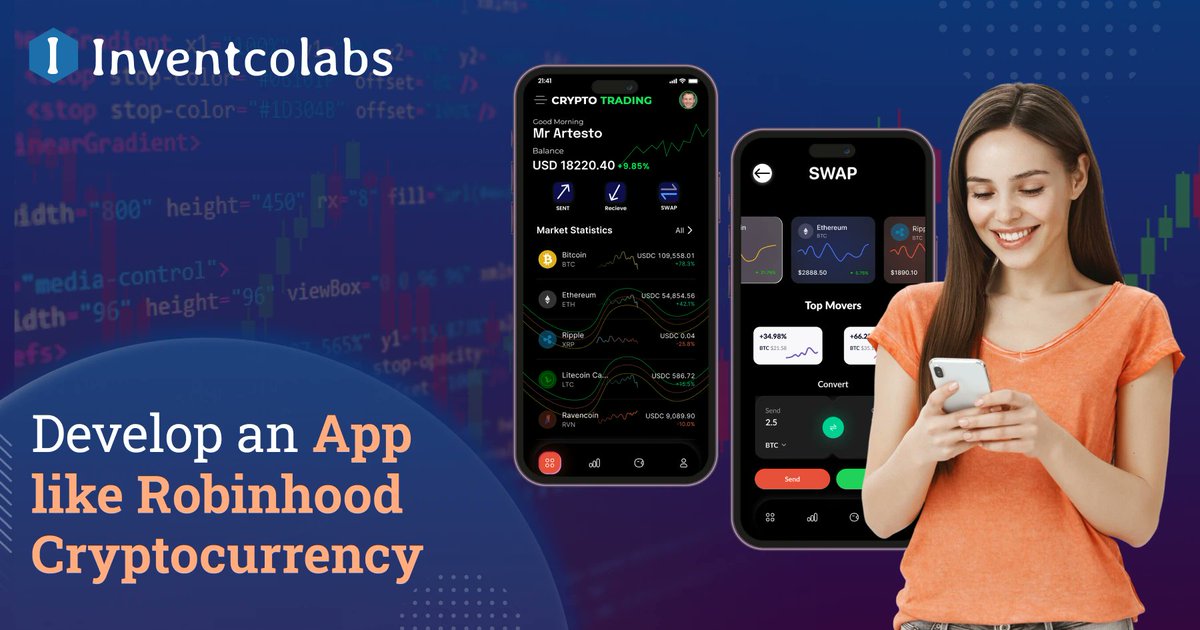 Inventco_'s tweet image. How to Develop an App like Robinhood Cryptocurrency?
Read More: inventcolabssoftware.com/blog/develop-a…
Call: (+1)646-917-8081
Email: enquiry@inventcolabssoftware.com
#cryptoappdevelopment #Robinhood #CryptoTrading #Blockchain #BlockchainTechnology #fintechapp #cryptocurrencyexchange