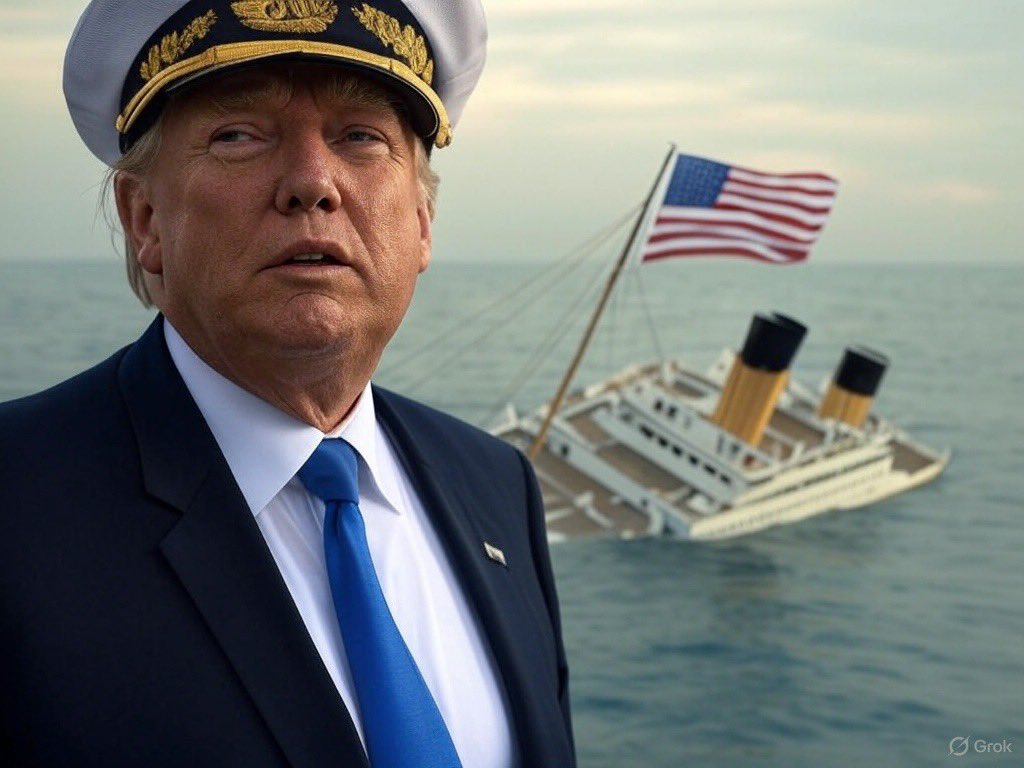 AmericanRedHeck's tweet photo. Запомните раз и навсегда МЫ выбрали этого капитана помочь спасти нашу страну 🇺🇸 она тонет и шансов на спасение мало!, и я не буду требовать с Трампа а почему то а почему сё!, Титаник Америка тонет и если он спасет то Ок. И Да он НАШ 🇺🇸 президент а не других стран!!! https://t.co/mnMYvJVSSh